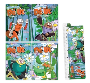 bộ sách cuộc phiêu lưu của dế út (tái bản 2023) (bộ 4 cuốn) - tặng kèm thước kẻ nhựa