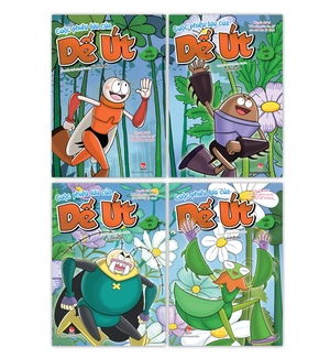 bộ sách cuộc phiêu lưu của dế út (tái bản 2023) (bộ 4 cuốn) - tặng kèm thước kẻ nhựa