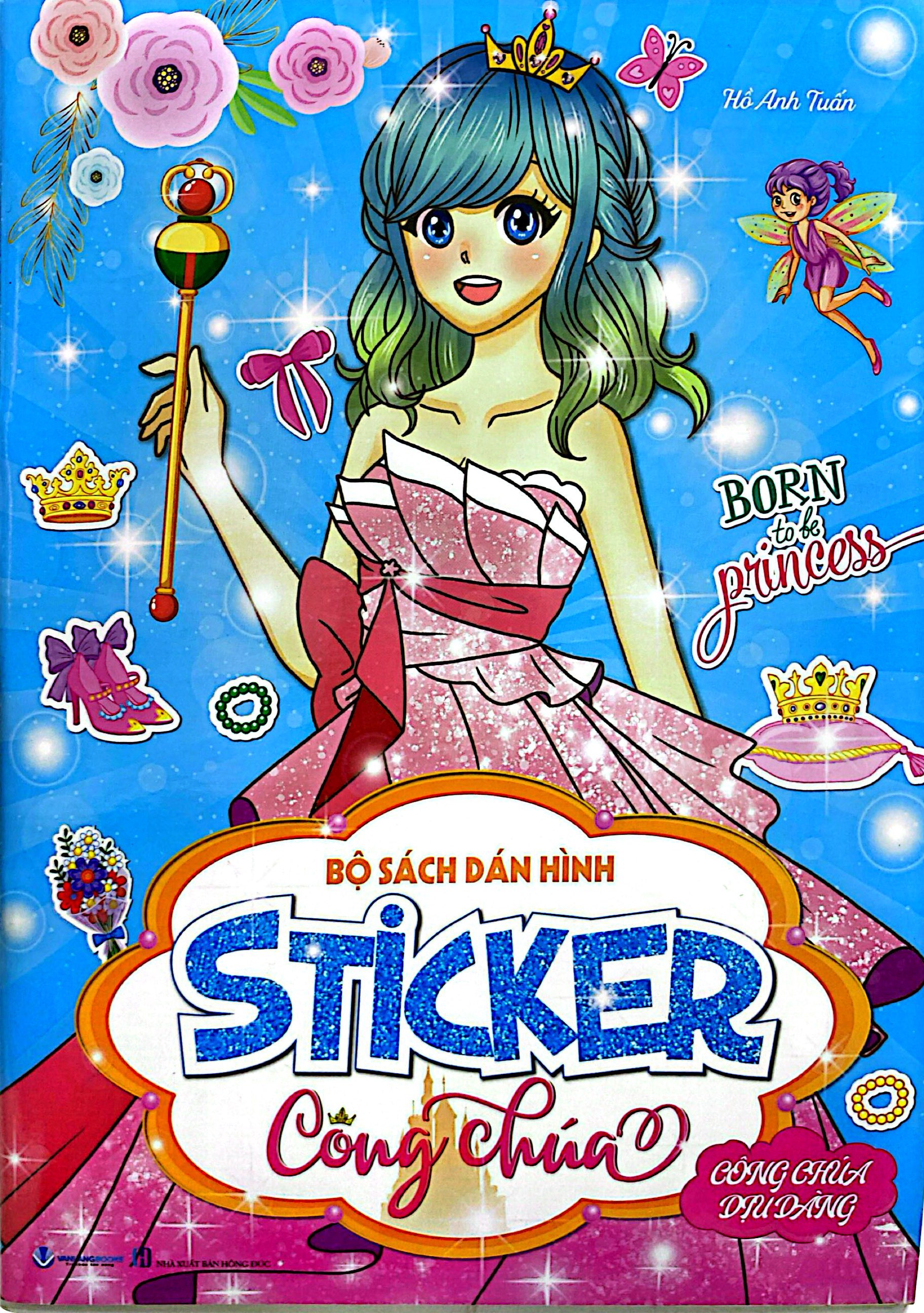 bộ sách dán hình - sticker công chúa - công chúa dịu dàng