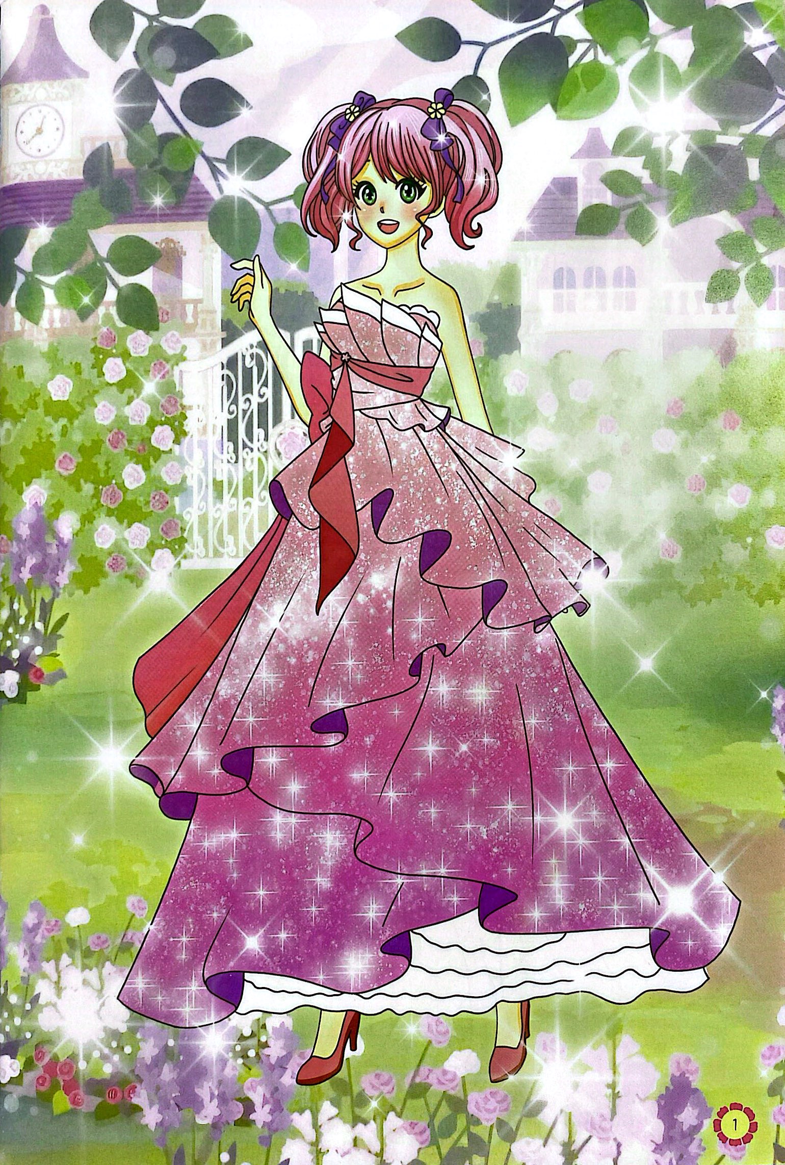 bộ sách dán hình - sticker công chúa - công chúa dịu dàng