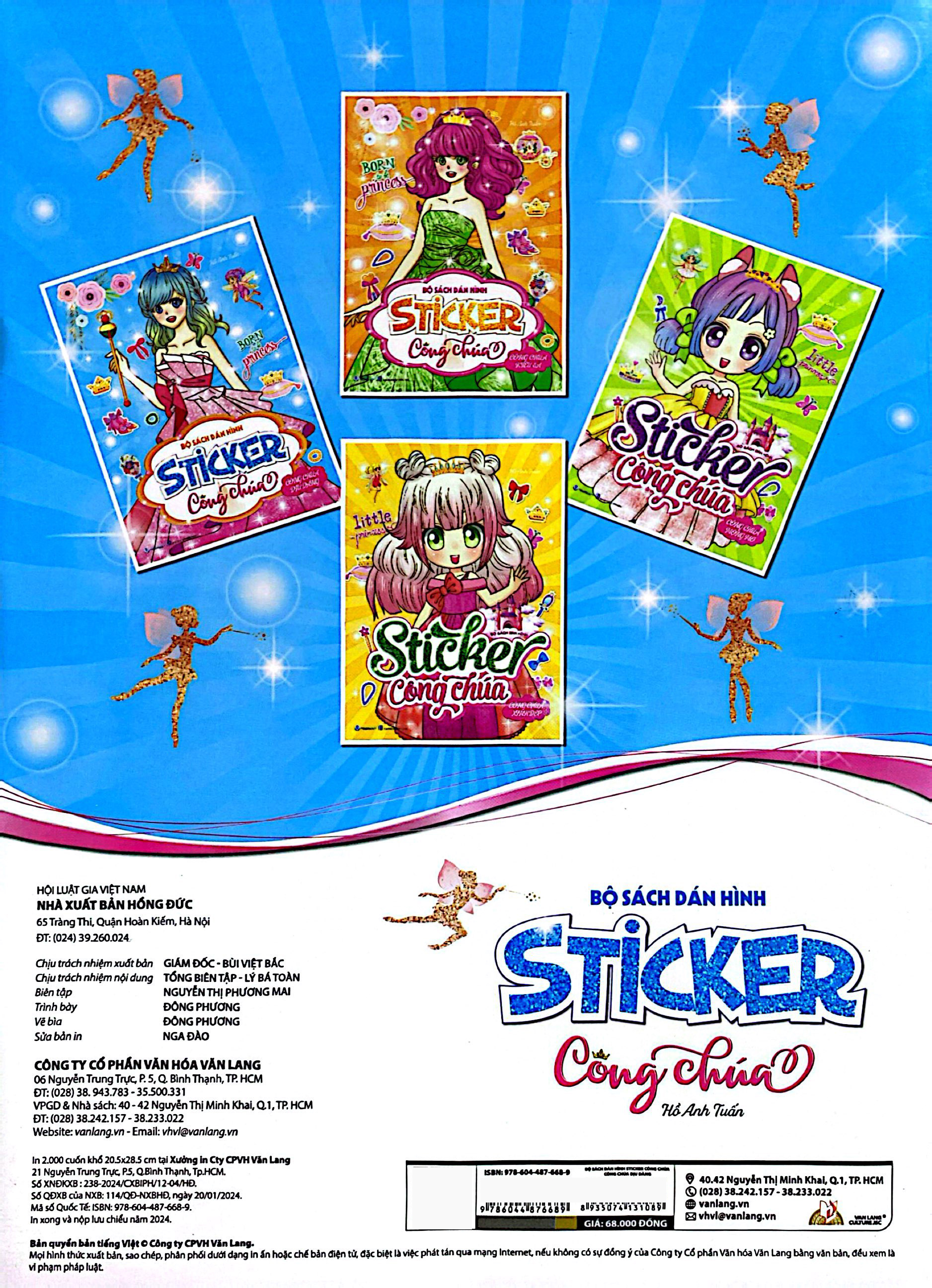 bộ sách dán hình - sticker công chúa - công chúa dịu dàng