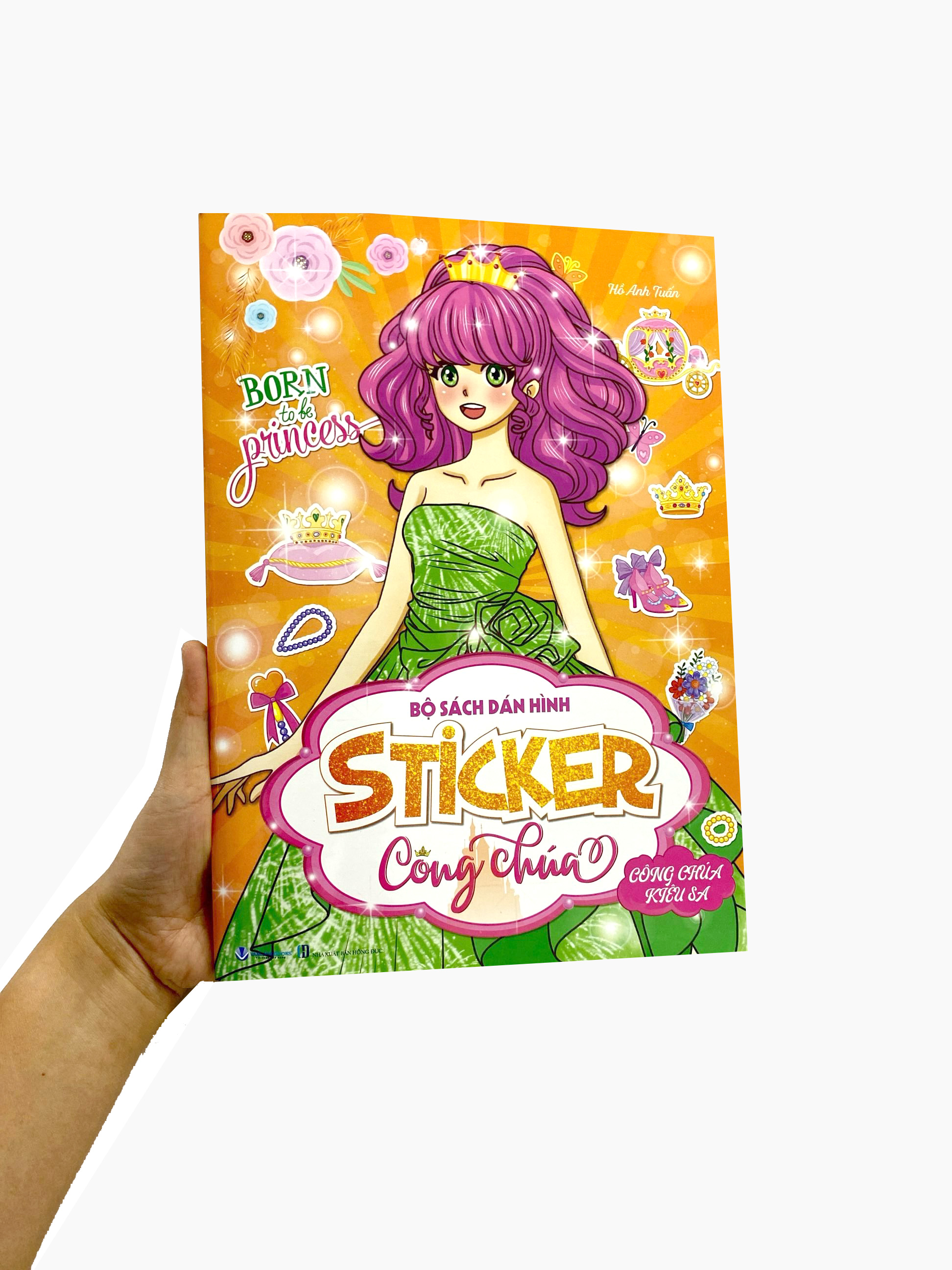 bộ sách dán hình - sticker công chúa - công chúa kiêu sa