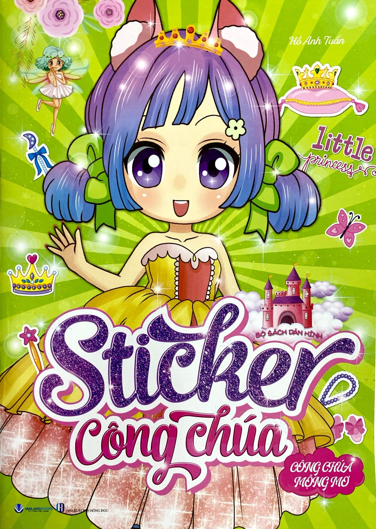 bộ sách dán hình - sticker công chúa - công chúa mộng mơ