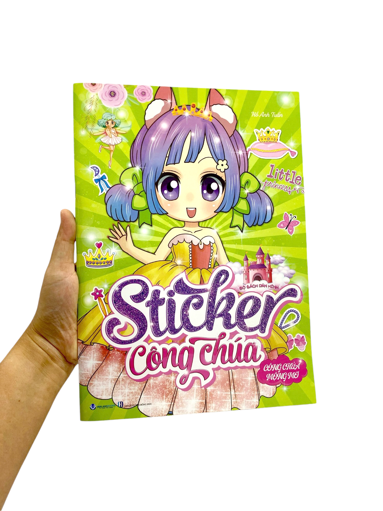 bộ sách dán hình - sticker công chúa - công chúa mộng mơ