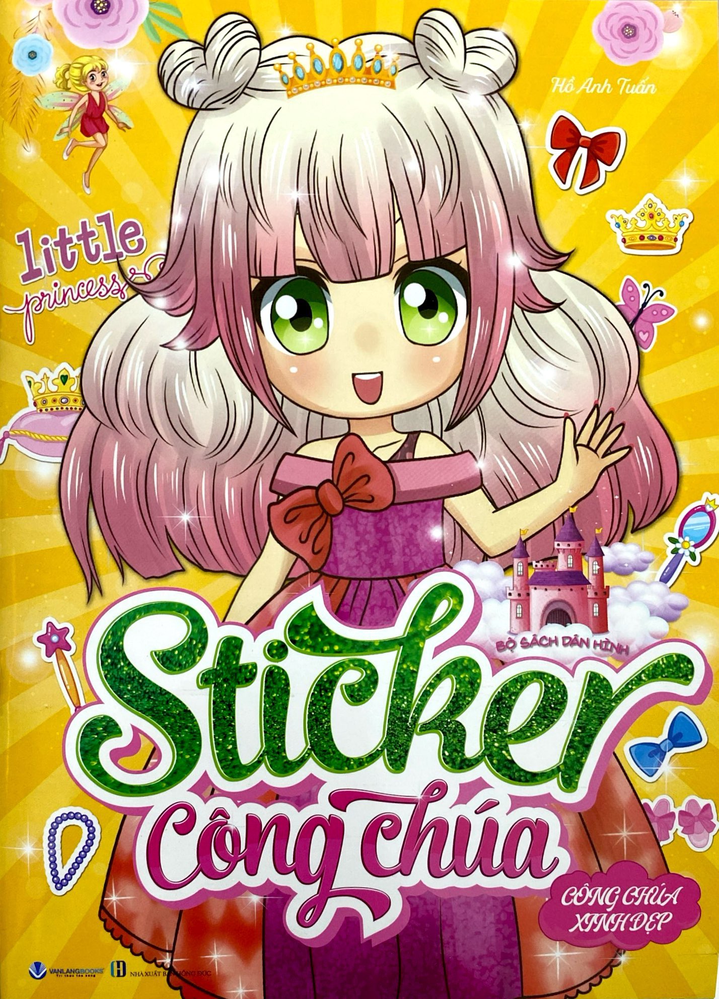 bộ sách dán hình - sticker công chúa - công chúa xinh đẹp