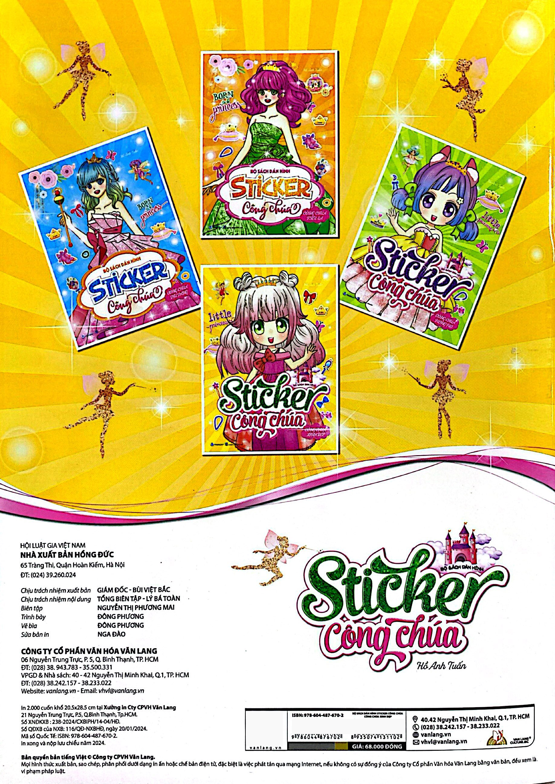 bộ sách dán hình - sticker công chúa - công chúa xinh đẹp