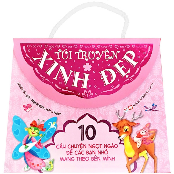 bộ sách dành cho bé gái từ 0-3 tuổi: bus stop - bến xe buýt + túi truyện xinh đẹp màu hồng + con cá vàng (bộ 3 cuốn)