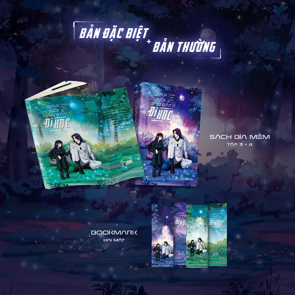 Bo Sach Dap Noi Ban Sat Di Hoc - Tap 3 + Tap 4 (Bo 2 Tap) - Ban Dac Biet - Tang Kem 1 Bia Ao + 2 Bookmark + 1 Tranh Cat Chay + 1 Poster + 2 Huy Hieu Chibi