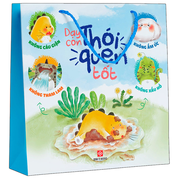 Bo Sach Day Con Thoi Quen Tot - Tu Tin + Can Dam + Khong Noi Doi + Khong Do Ky (Tui 4 Cuon)