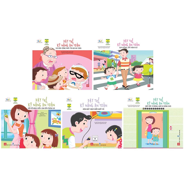 bộ sách dạy trẻ kỹ năng an toàn (bộ 5 cuốn)