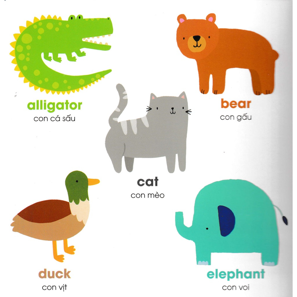 bộ sách đồ chơi - chuyến tàu của các loài động vật