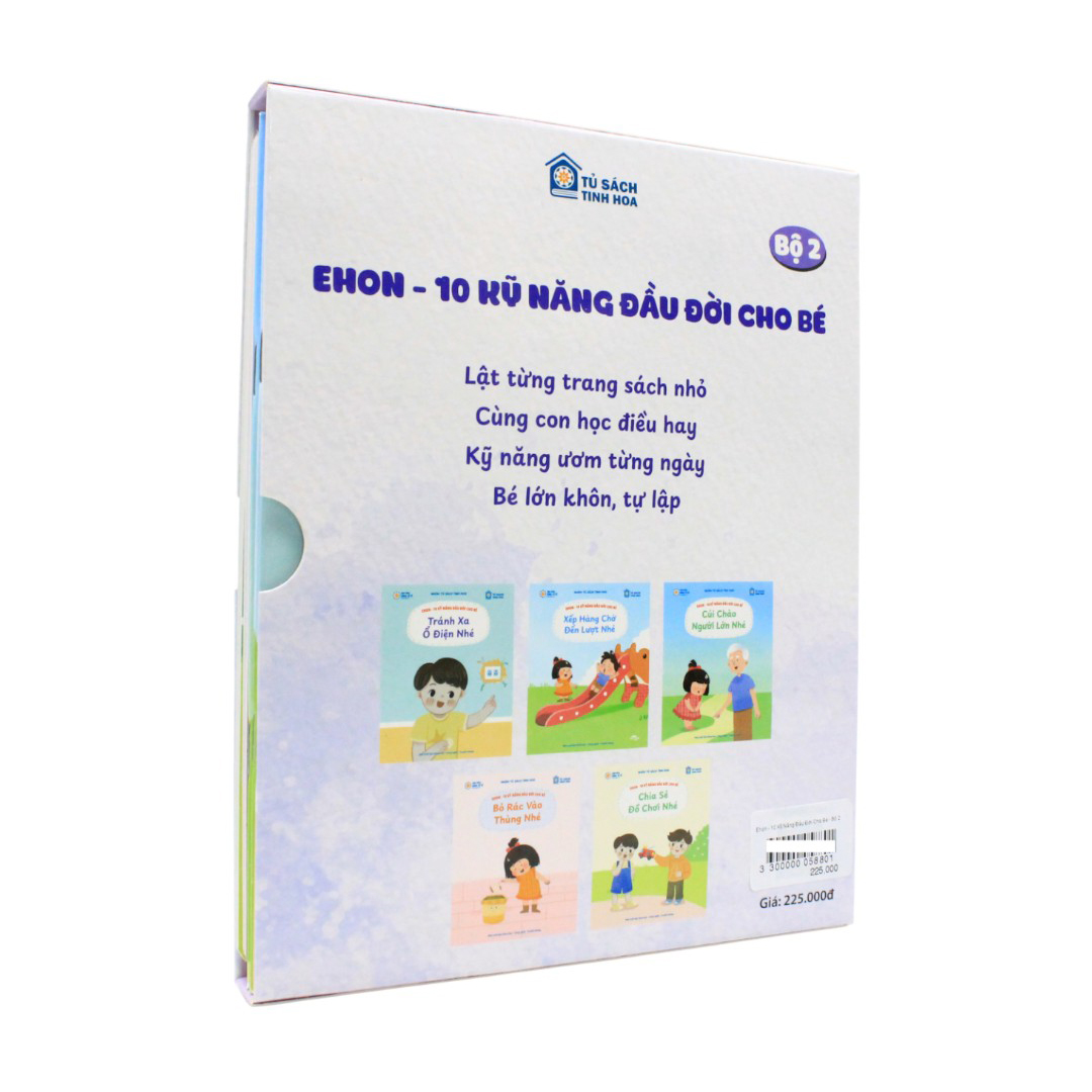 Bo Sach Ehon - 10 Ky Nang Dau Doi Cho Be - Bo 2 (Bo 5 Cuon)
