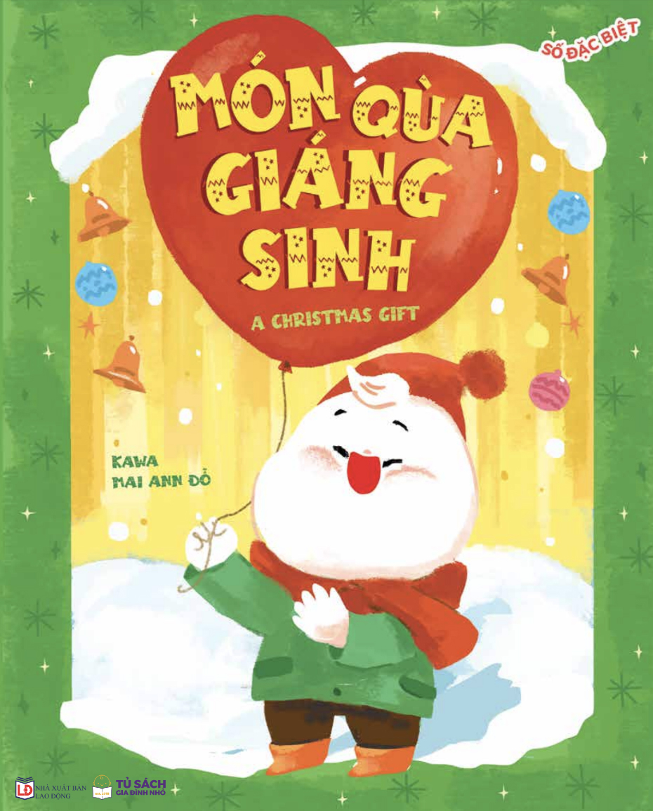 bộ sách ehon song ngữ - giấc mơ ngày giáng sinh + món quà giáng sinh (bộ 2 cuốn) - tặng kèm 1 thiệp noel + 2 tấm sticker + 1 túi 4 blindbox giáng sinh ngẫu nhiên