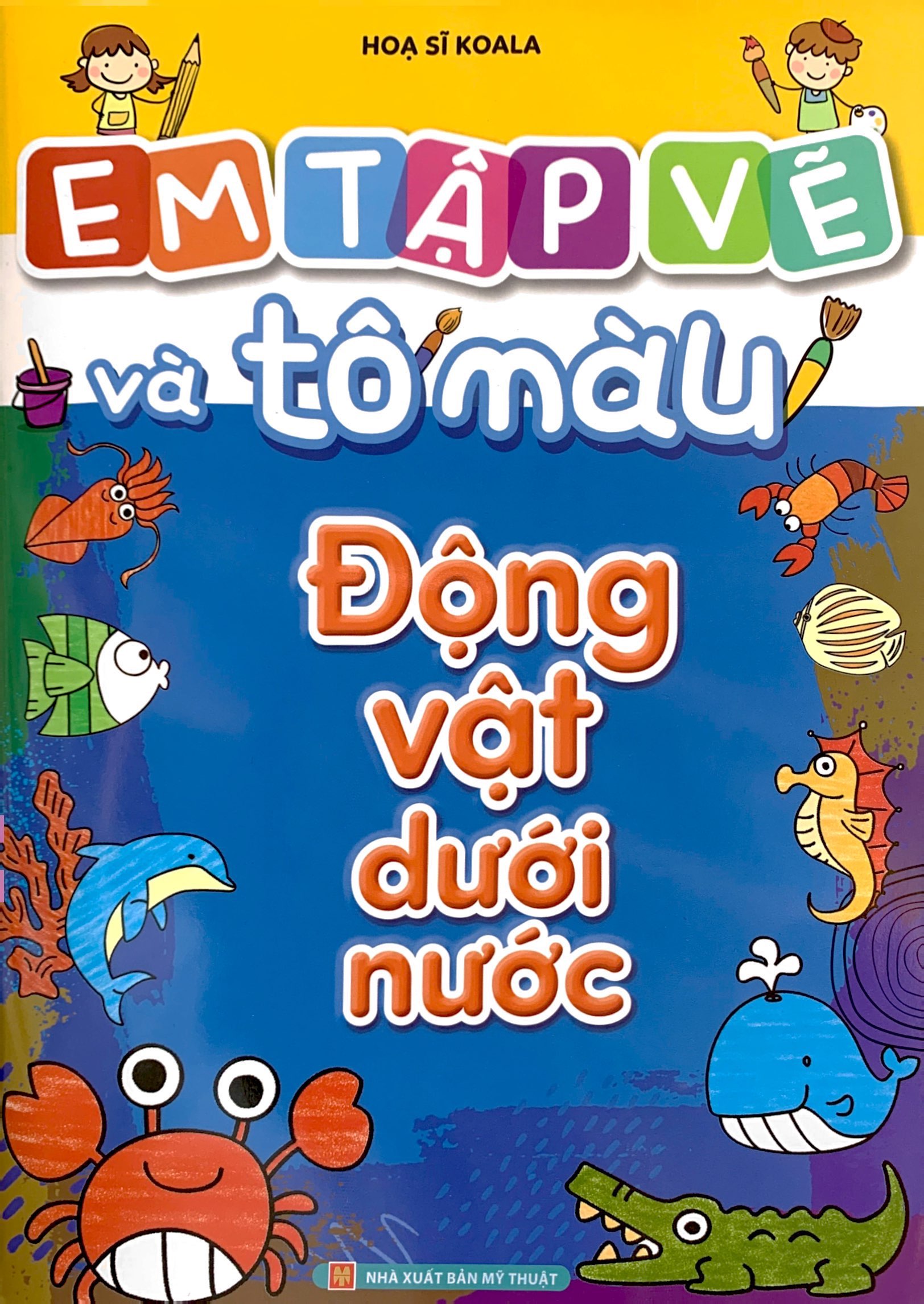 bộ sách em tập vẽ và tô màu (túi 8 cuốn)