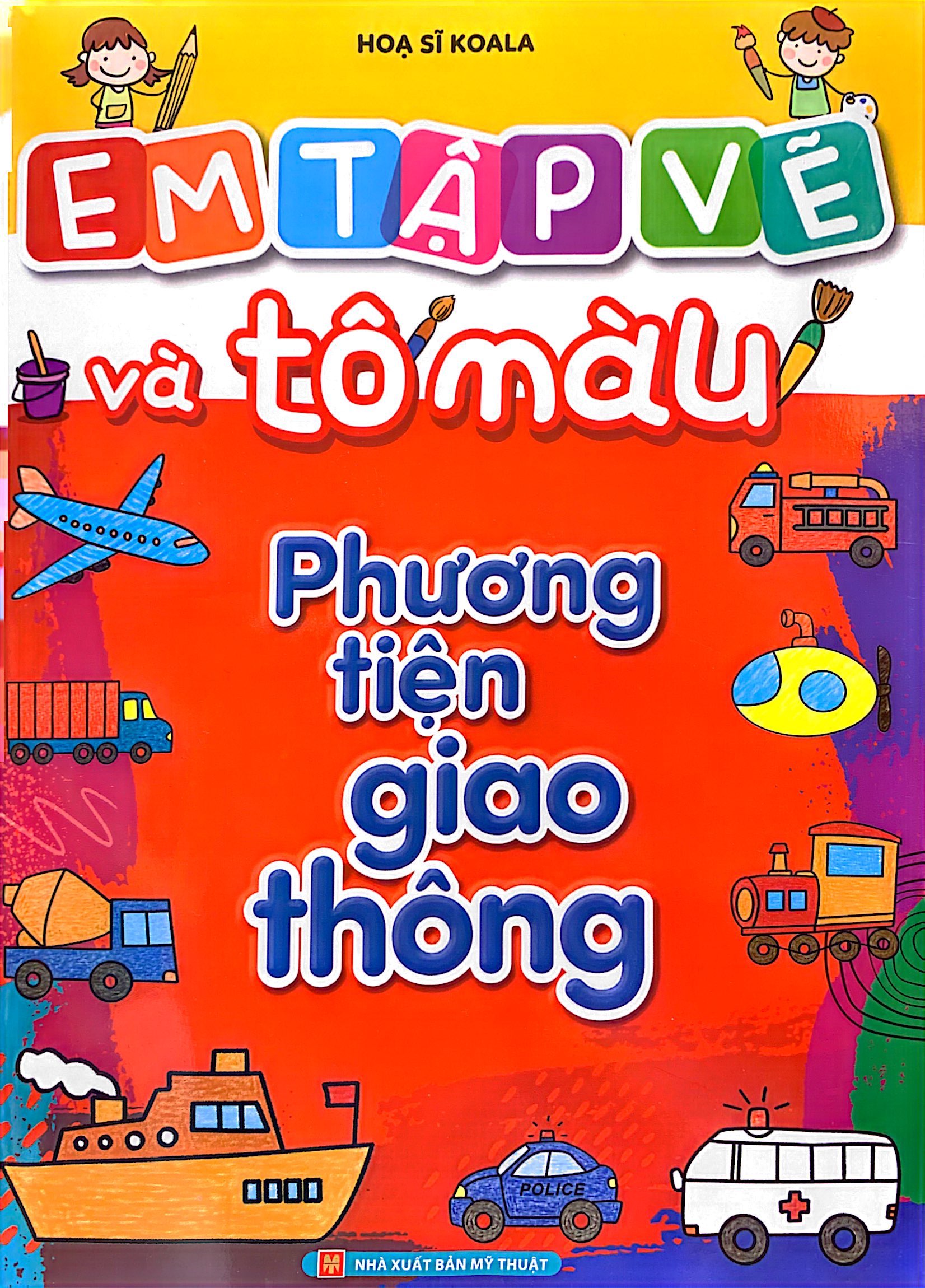 bộ sách em tập vẽ và tô màu (túi 8 cuốn)