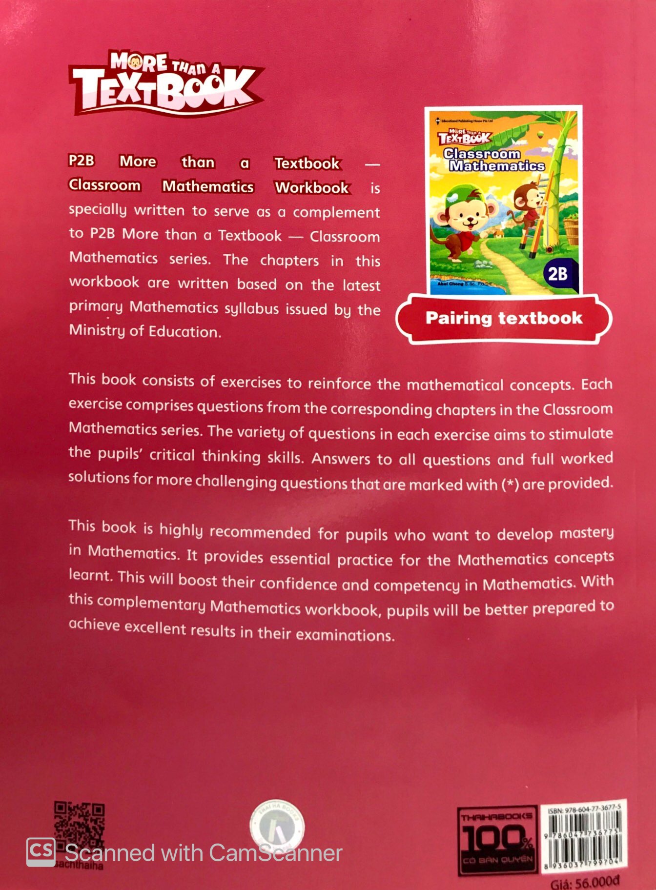 bộ sách giáo khoa toán singapore lớp 2 - workbook mathematics 2b - more than a textbook