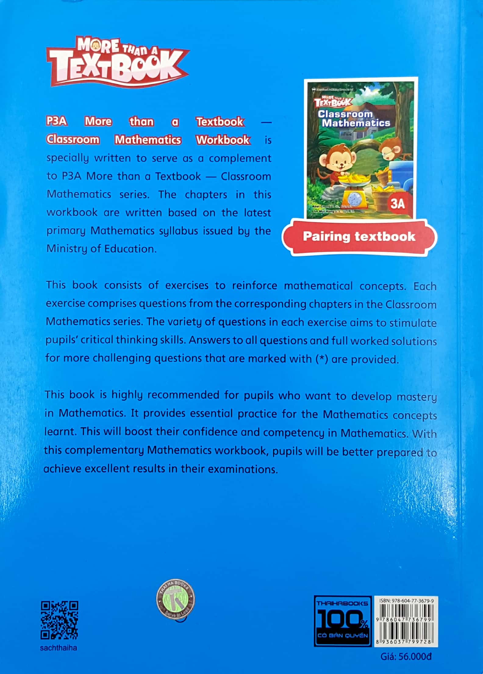 bộ sách giáo khoa toán singapore lớp 3 - workbook mathematics 3a - more than a textbook