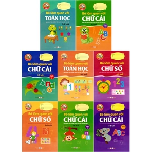 bộ sách giúp bé vững bước vào lớp 1 - dành cho bé từ 4-6 tuổi (bộ 8 cuốn)