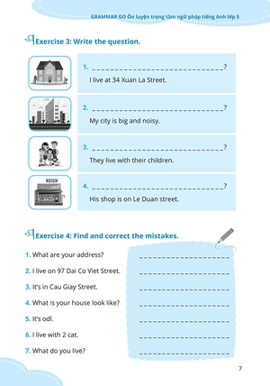 bộ sách grammar go - ôn luyện trọng tâm ngữ pháp tiếng anh tiểu học (bộ 3 cuốn)