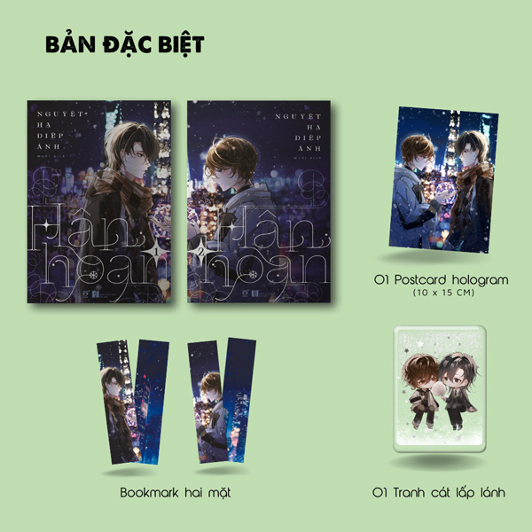 bộ sách hân hoan - tập 1 + tập 2 (bộ 2 tập) - bản đặc biệt - tặng kèm bookmark 2 mặt + postcard hologram + tranh cát