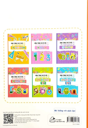 bộ sách hành trang cho bé vào lớp 1 - tập tô khéo-luyện viết đẹp (bộ 6 cuốn)