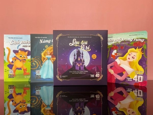 bộ sách hoạt hình song ngữ 4d - lâu đài kì bí (bộ 3 cuốn)