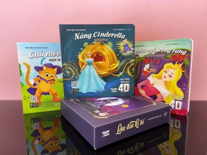 bộ sách hoạt hình song ngữ 4d - lâu đài kì bí (bộ 3 cuốn)