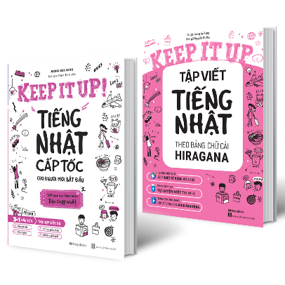 bộ sách keep it up - tiếng nhật cấp tốc cho người mới bắt đầu (bộ 2 cuốn)