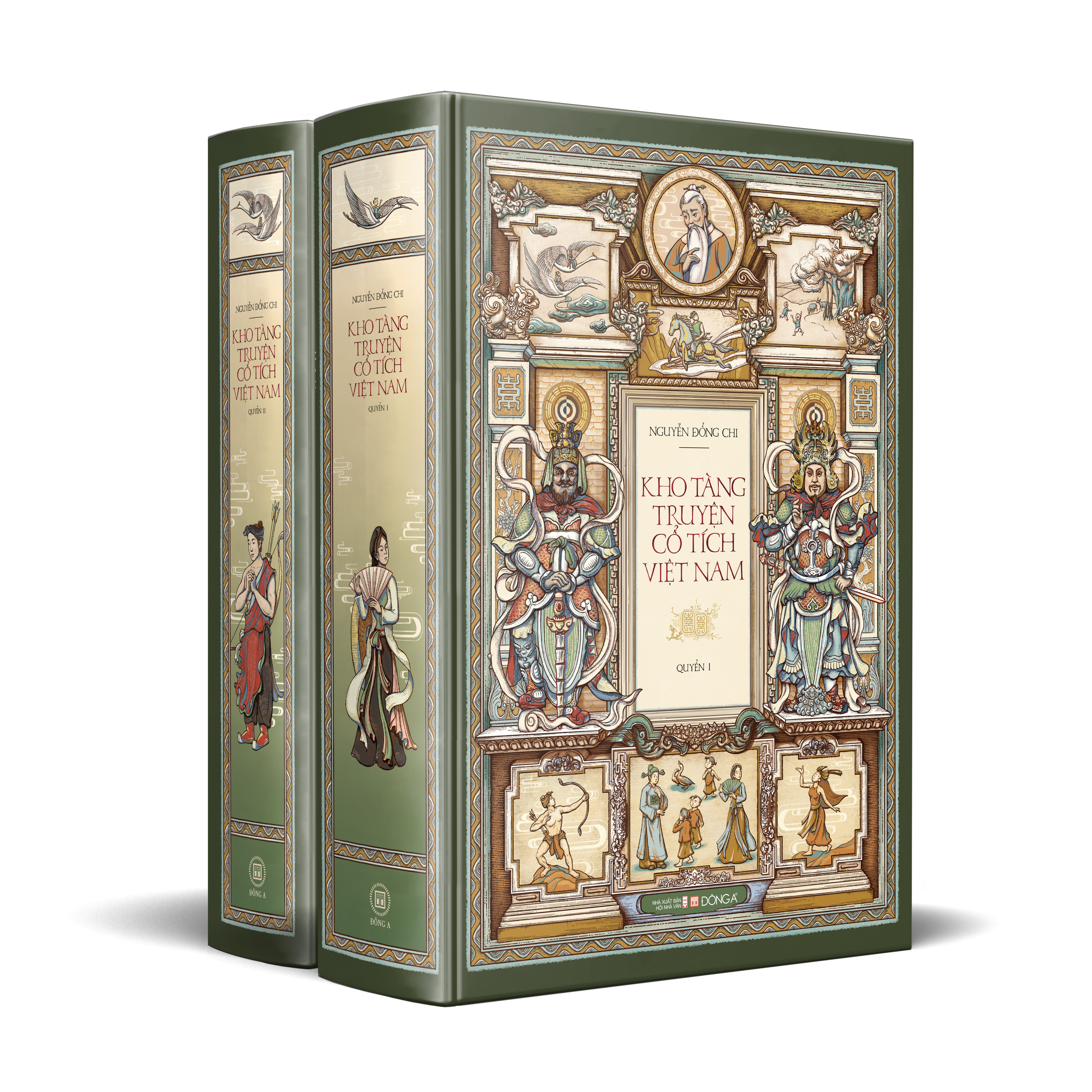 bộ sách kho tàng truyện cổ tích việt nam - quyển 1 + quyển 2 (bộ 2 quyển) - bìa cứng