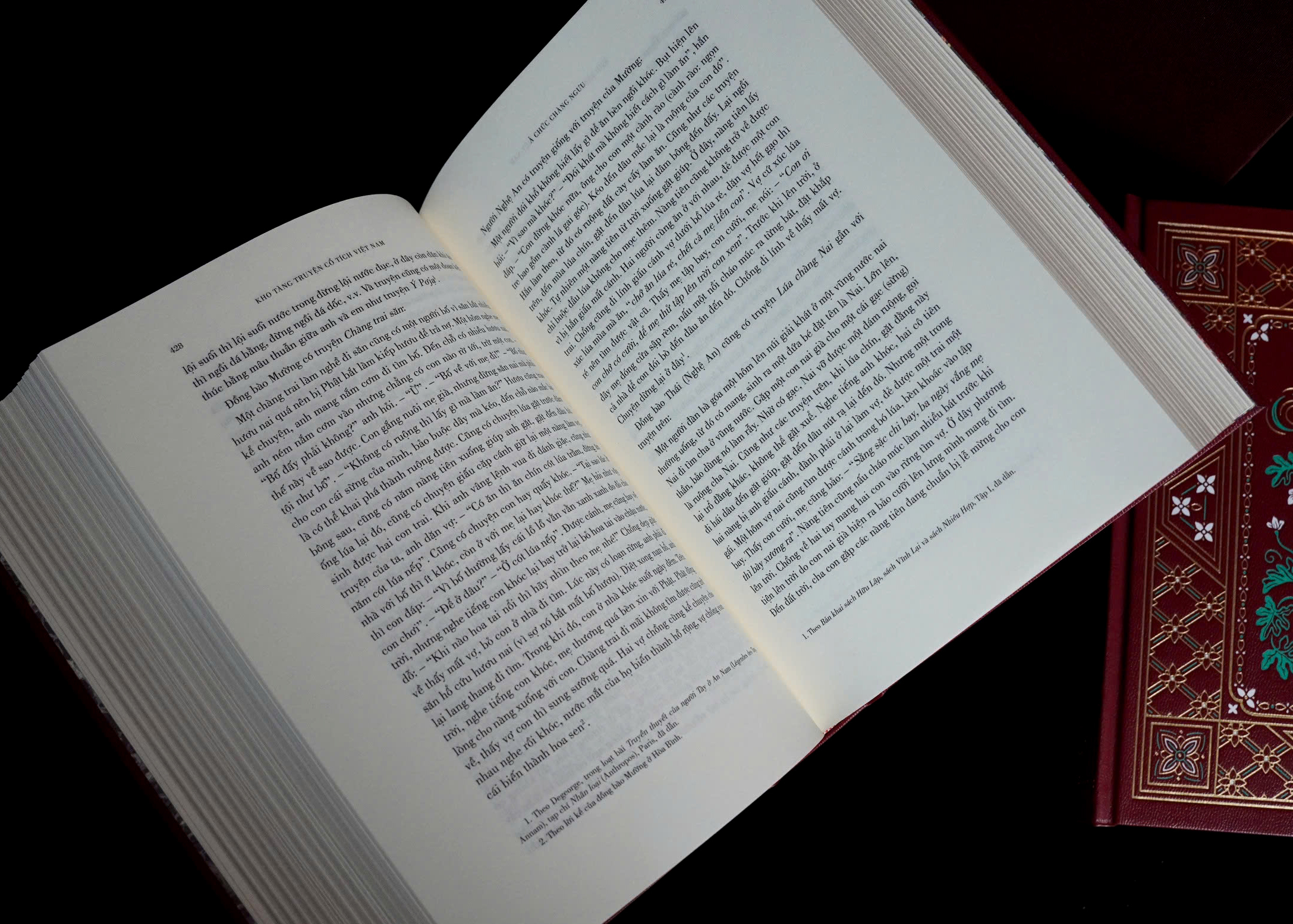 Bo Sach Kho Tang Truyen Co Tich Viet Nam - Quyen 1 + Quyen 2 (Bo 2 Quyen) - Bia Da - Phien Ban Co Hop - An Ban Gioi Han