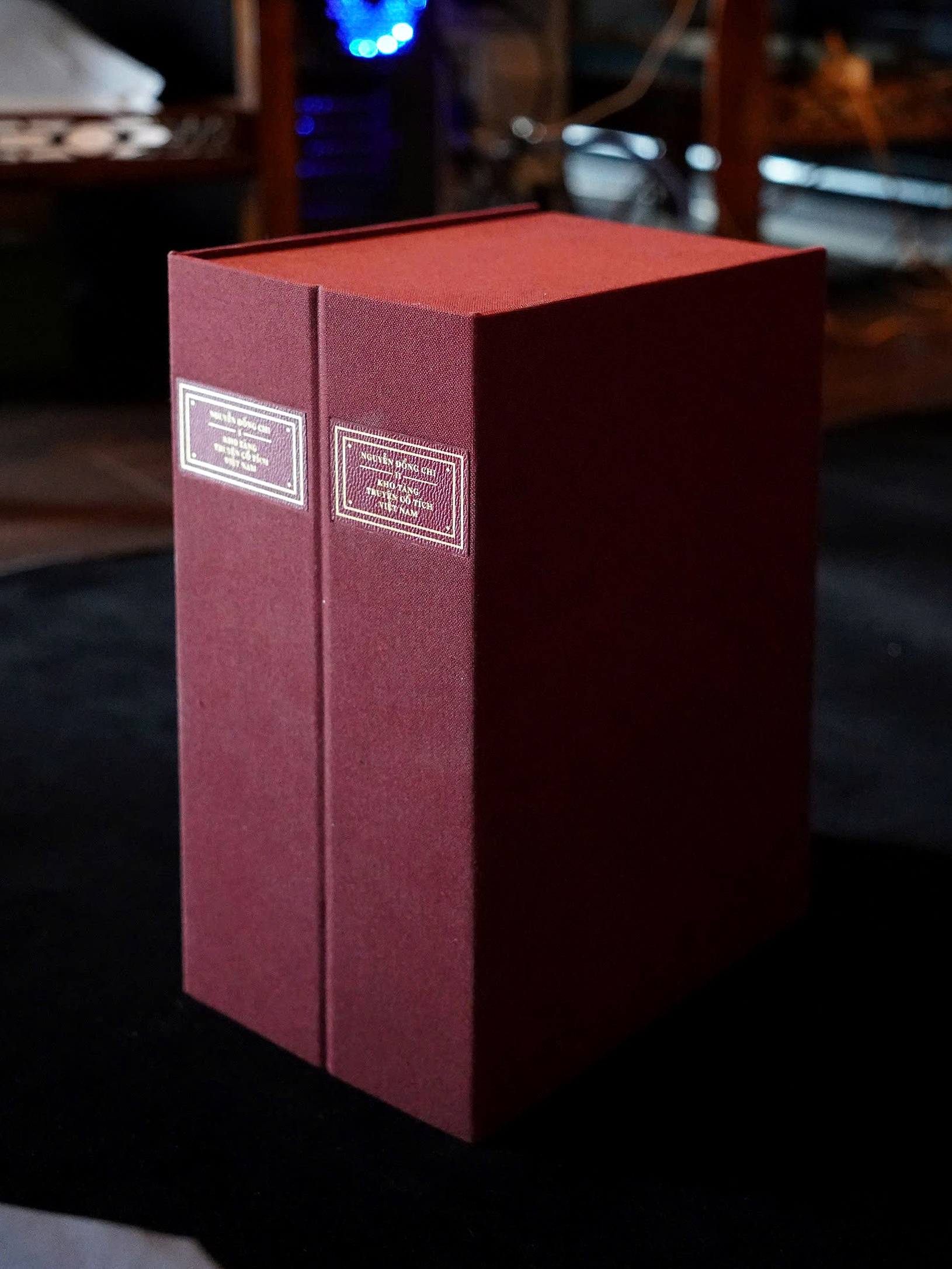 Bo Sach Kho Tang Truyen Co Tich Viet Nam - Quyen 1 + Quyen 2 (Bo 2 Quyen) - Bia Da - Phien Ban Co Hop - An Ban Gioi Han