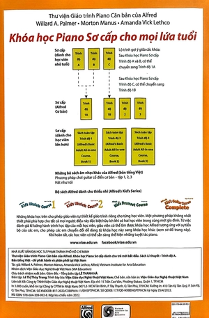 bộ sách khóa học piano sơ cấp dành cho trẻ mới bắt đầu - trình độ a (bộ 3 cuốn)