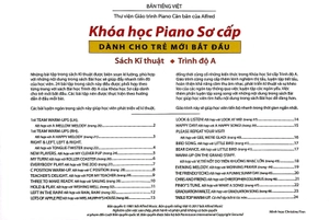 bộ sách khóa học piano sơ cấp dành cho trẻ mới bắt đầu - trình độ a (bộ 3 cuốn)