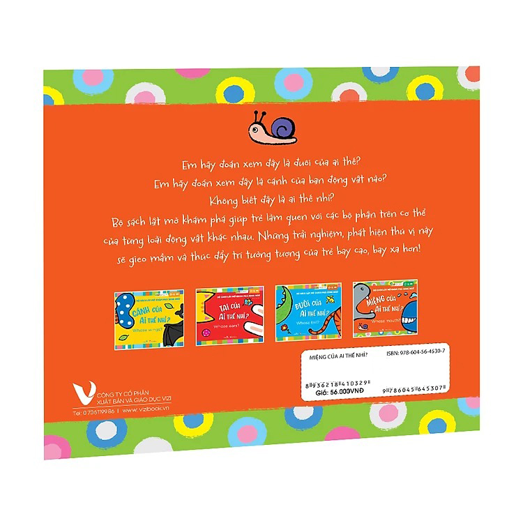 bộ sách lật mở khám phá song ngữ - miệng của ai thế nhỉ? - whose mouth?