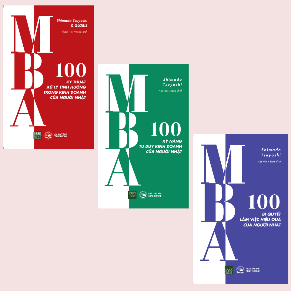 bộ sách mba - 100 kỹ năng cơ bản làm việc của người nhật (bộ 3 cuốn)