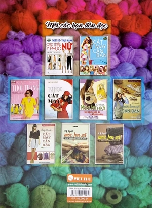 bộ sách móc len sợi: 15 mẫu thời trang dạo phố + tấm lót, thảm, hoa trang trí, giày, nón, giỏ xách,… (bộ 2 cuốn)