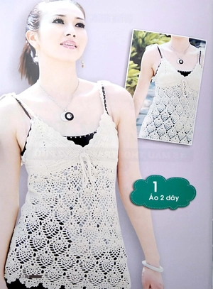 bộ sách móc len sợi 15 mẫu thời trang + móc len sợi tấm lót, thảm (bộ 2 cuốn)