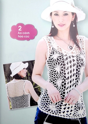 bộ sách móc len sợi 15 mẫu thời trang + móc len sợi tấm lót, thảm (bộ 2 cuốn)