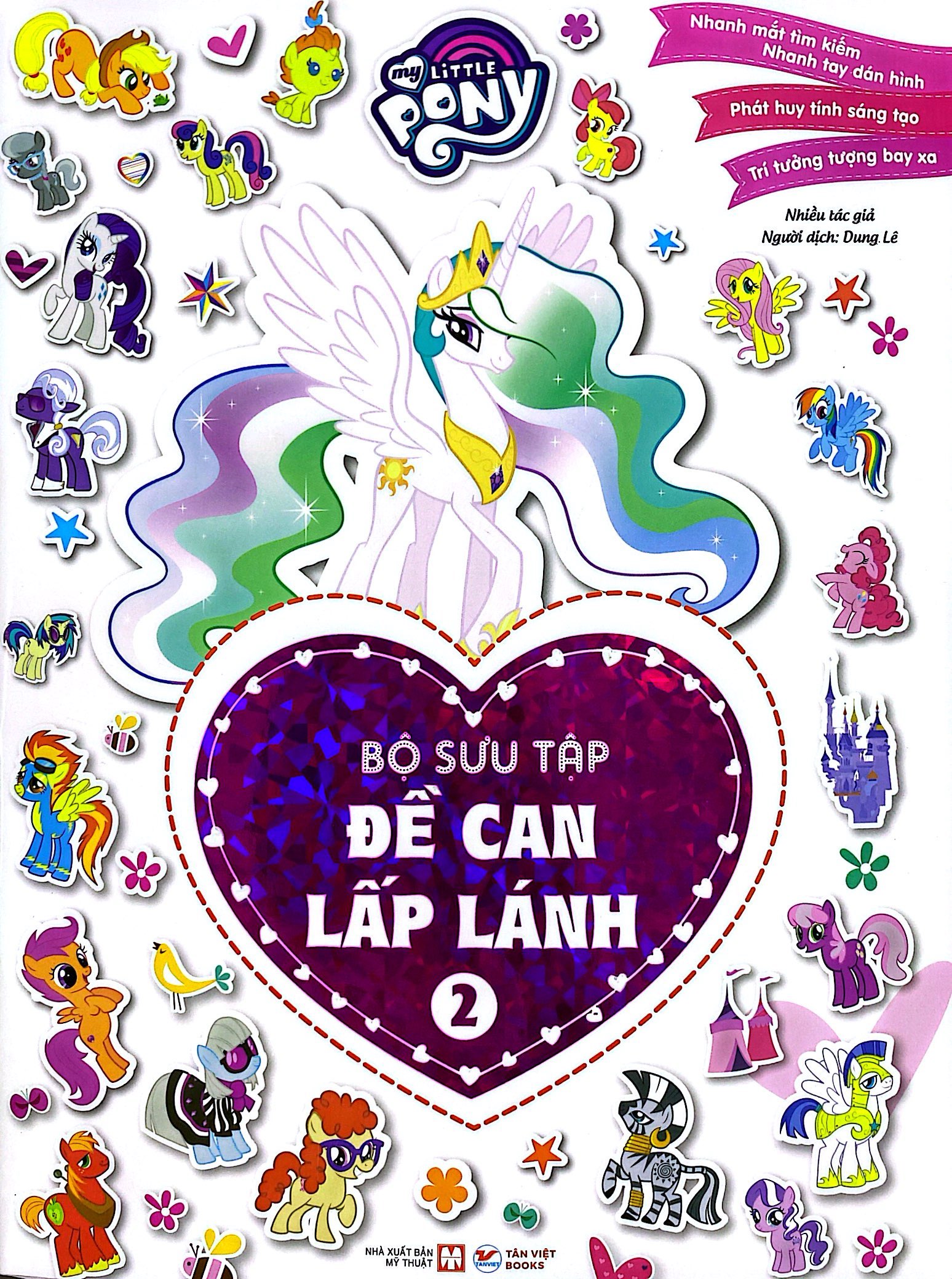 bộ sách my little pony - bộ sưu tập đề can lấp lánh - tập 1 + tập 2 (bộ 2 cuốn)