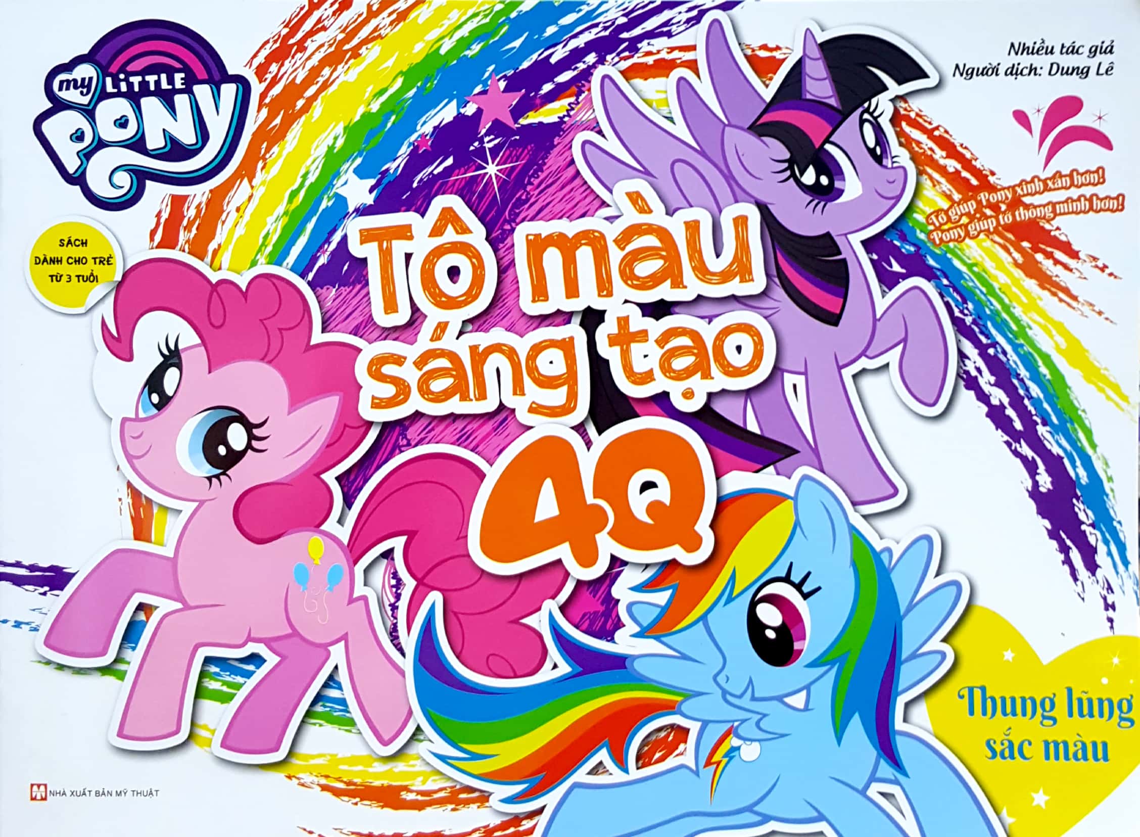 bộ sách my little pony - tô màu sáng tạo 4q (bộ 4 cuốn)