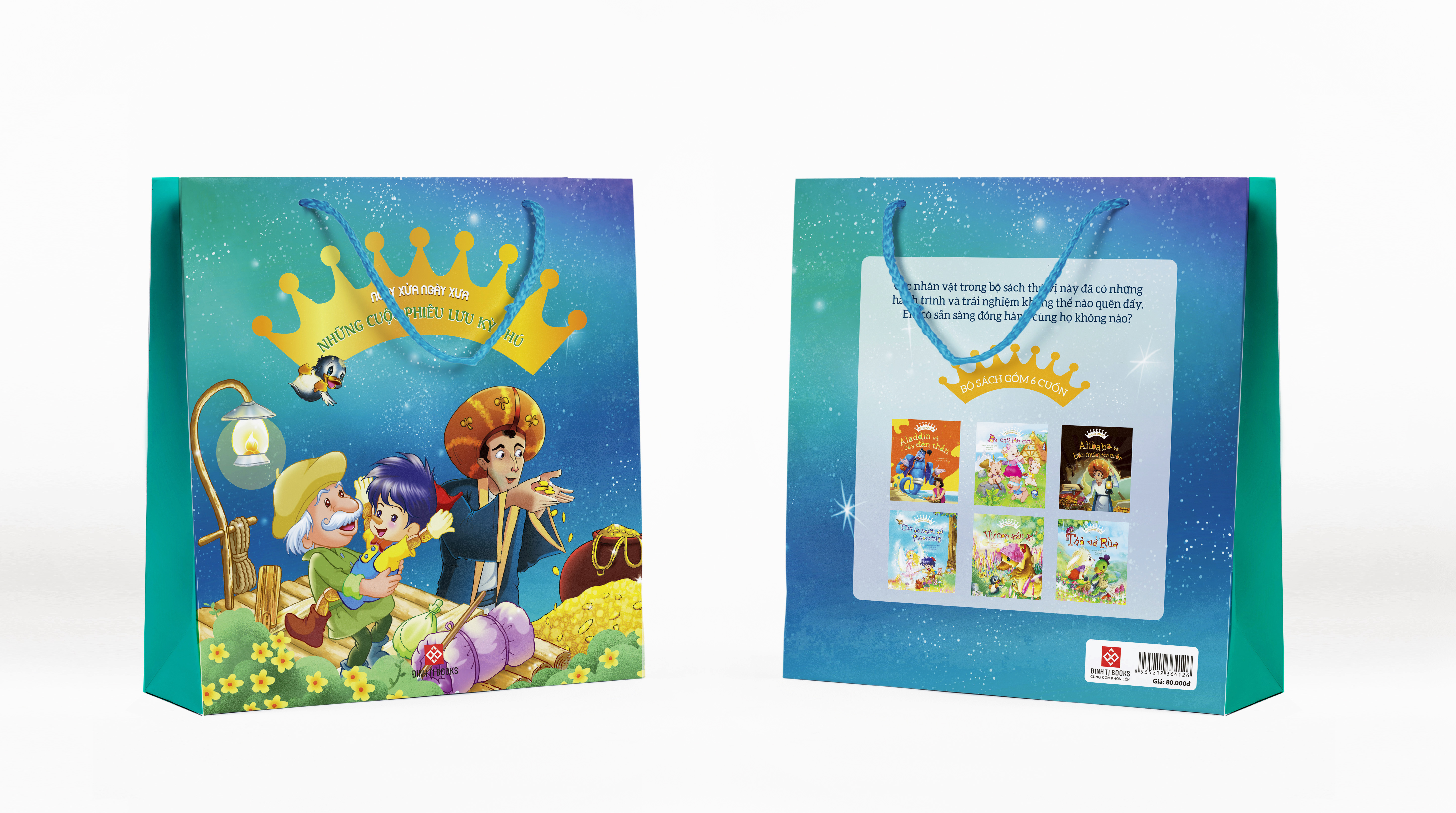 bộ sách ngày xửa ngày xưa - những cuộc phiêu lưu kỳ thú (túi 6 cuốn)