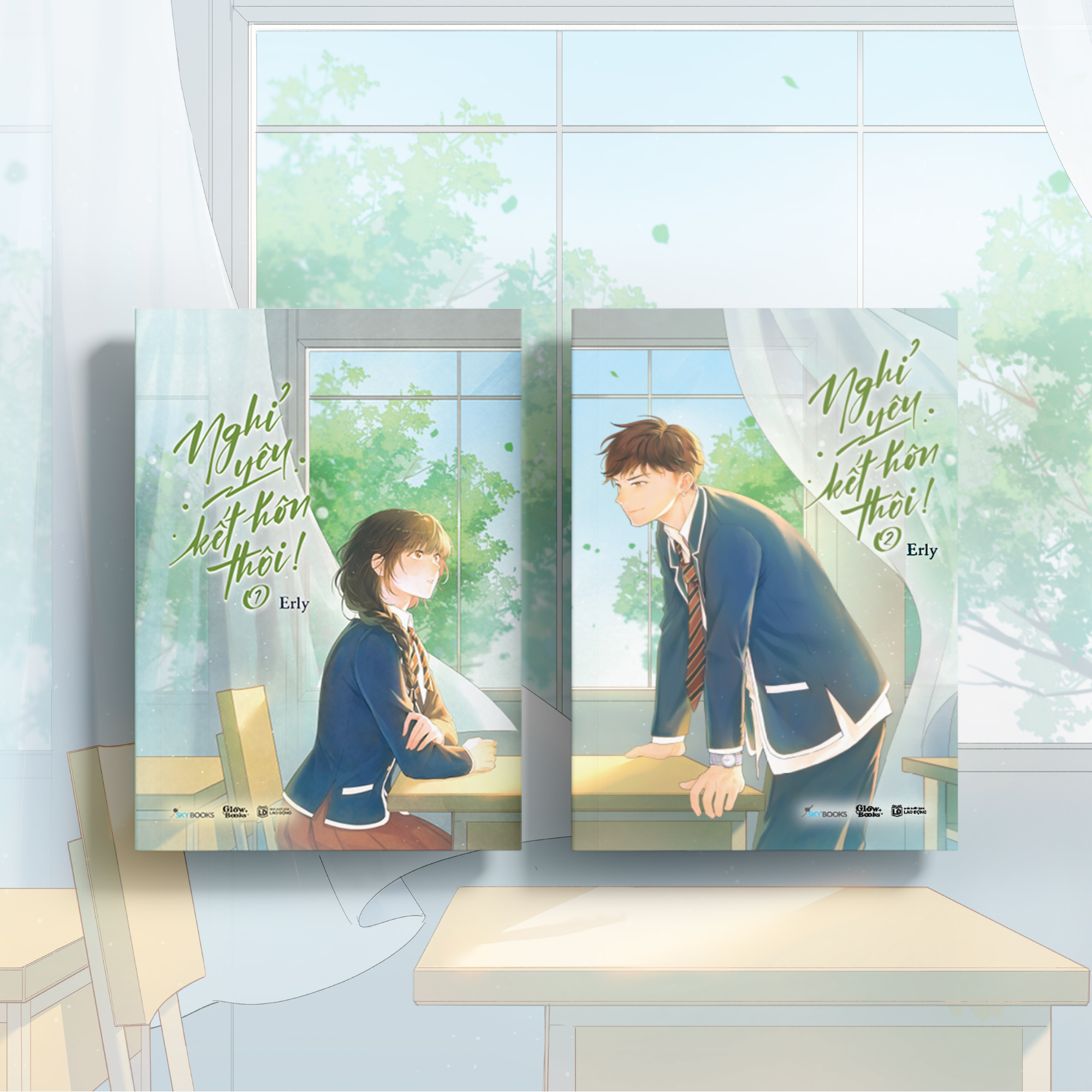Bộ Sách Nghỉ Yêu, Kết Hôn Thôi! - Tập 1 + Tập 2 (Bộ 2 Tập) - Tặng Kèm 2 Bookmark
