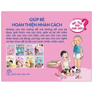 bộ sách nói sao cho con hiểu - giúp bé hoàn thiện nhân cách (bộ 8 cuốn)