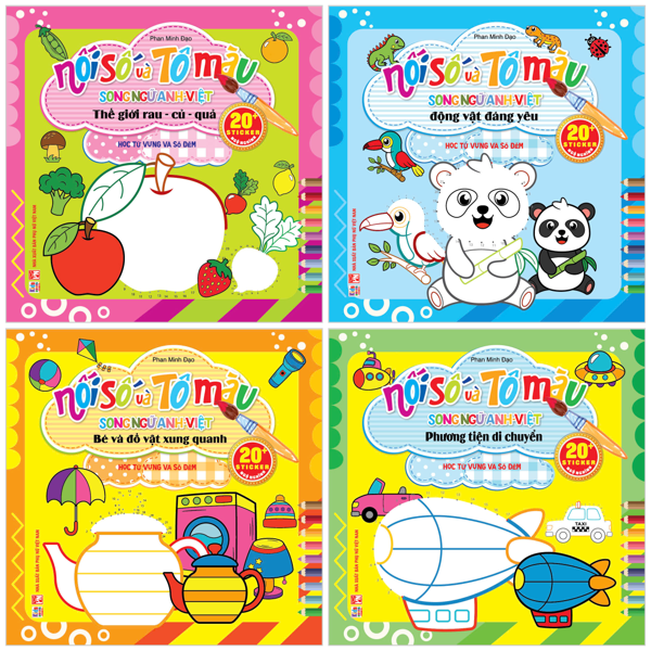 Bo Sach Noi So Va To Mau - Hoc Tu Vung So Dem (Bo 4 Cuon)