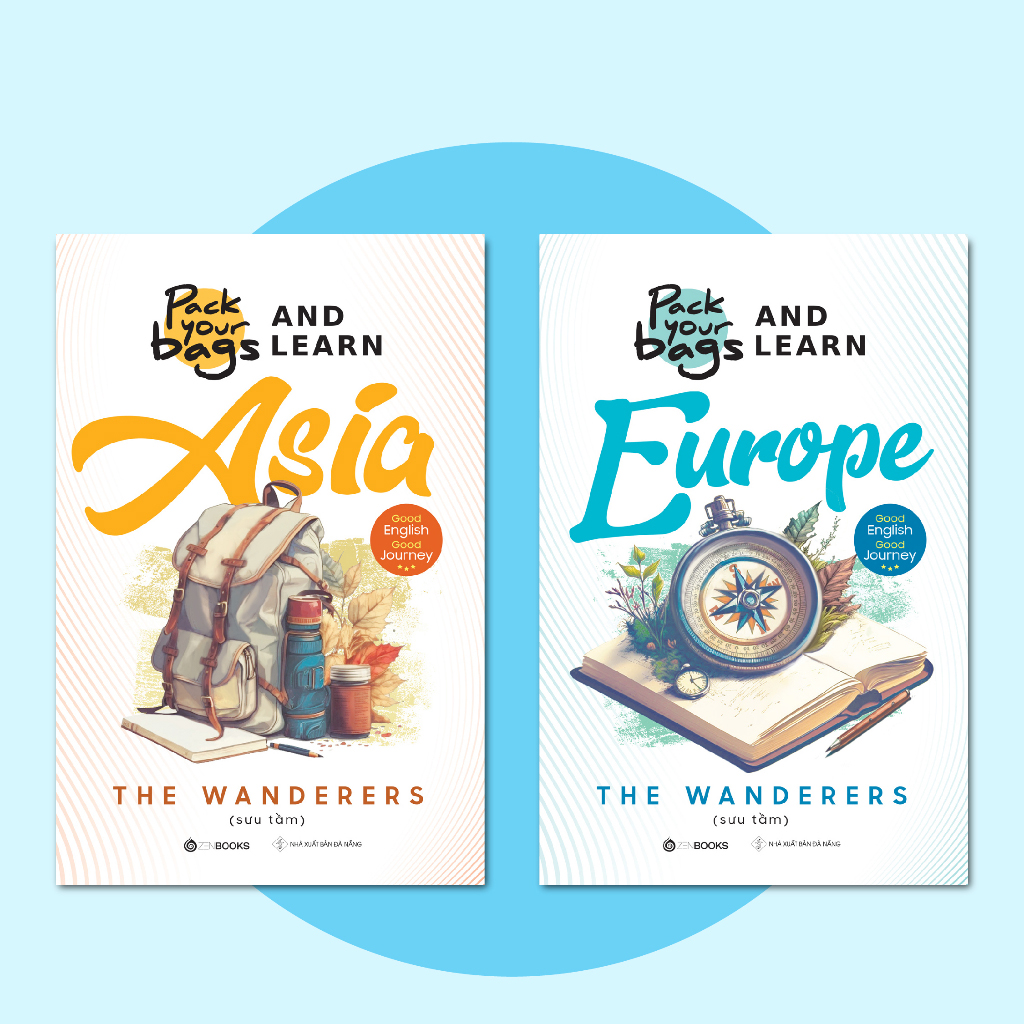 bộ sách pack your bags and learn (bộ 2 cuốn)
