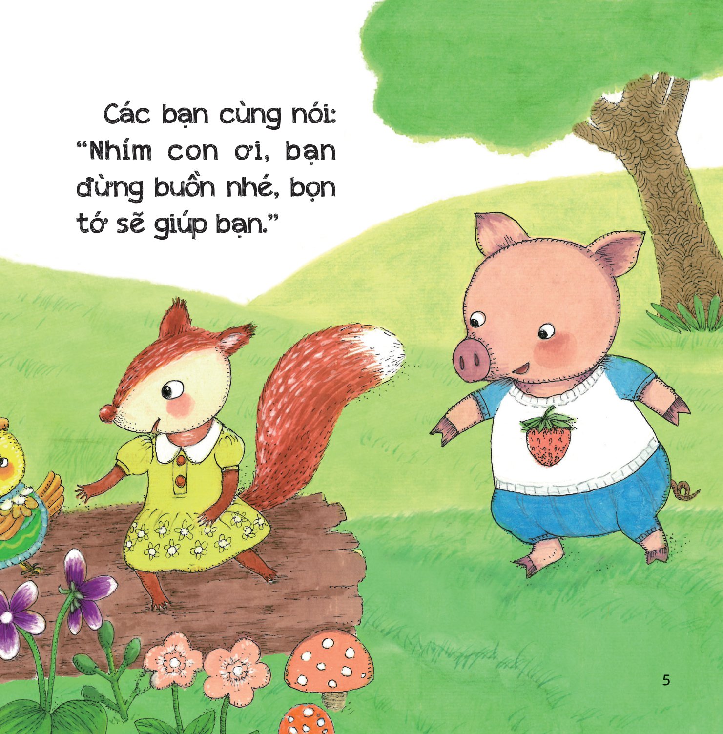 bộ sách phát triển iq - eq đầu đời cho bé - biết quý trọng tình bạn - nhím con mặc áo