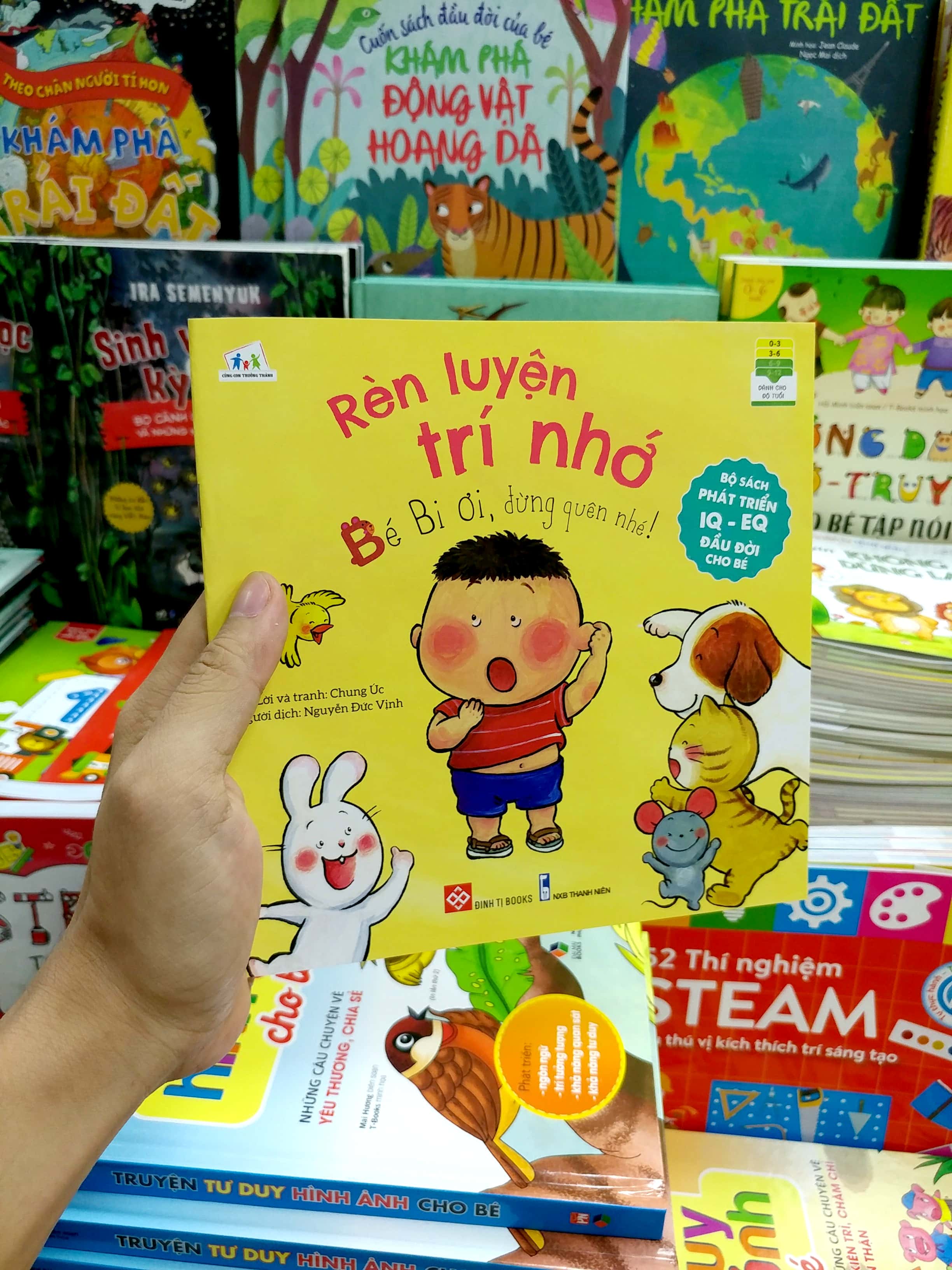 bộ sách phát triển iq - eq đầu đời cho bé - rèn luyện trí nhớ - bé bi ơi, đừng quên nhé!