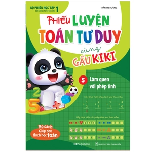 bộ sách phiếu học tập cùng gấu kiki (bộ 9 cuốn)