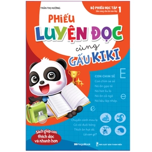bộ sách phiếu luyện đọc luyện viết cùng gấu kiki (bộ 4 cuốn)