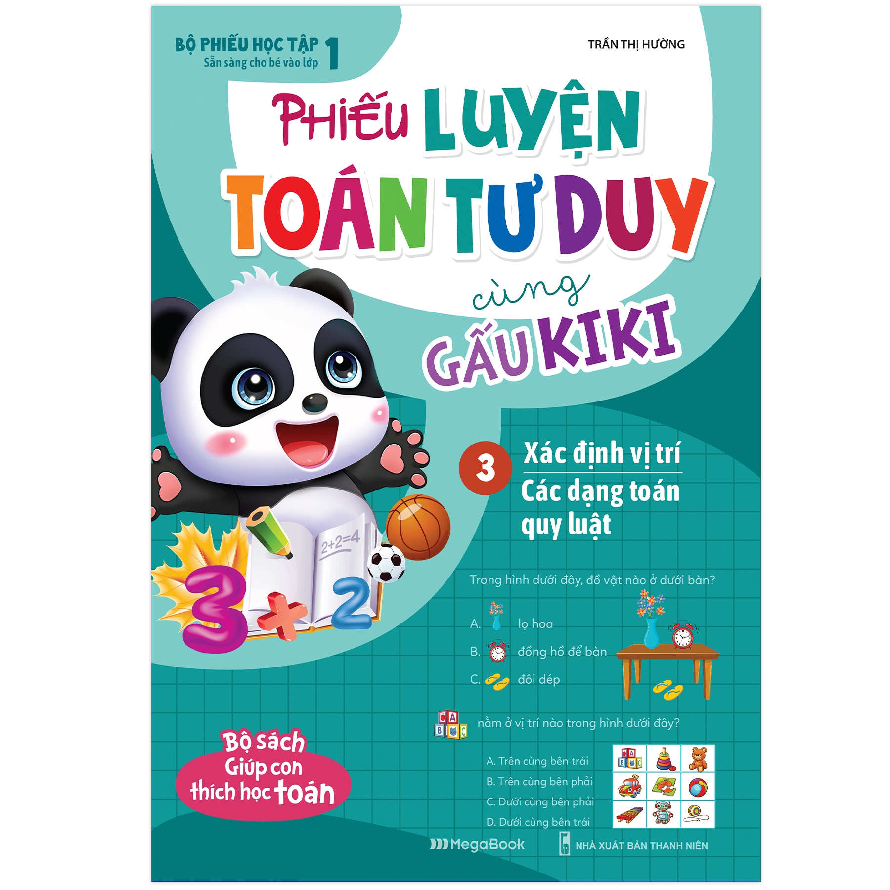 bộ sách phiếu luyện toán tư duy cùng gấu kiki (bộ 5 cuốn)
